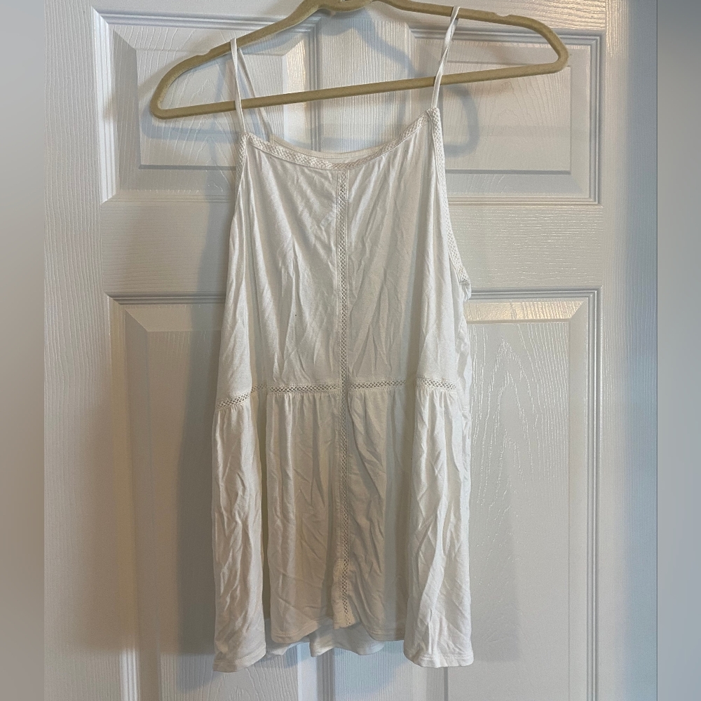 Soft and Sexy AEO White Tank Top Large